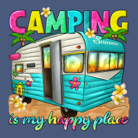 Camping Is My Happy Place Vintage Hoodie | Teevron