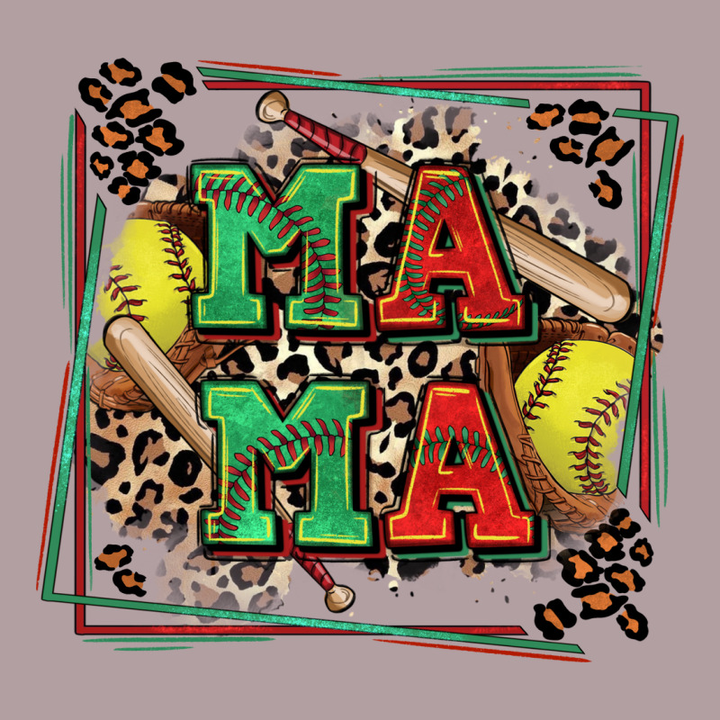 Softball Mama With Leopard Vintage Hoodie by Zillion Design Studio | Teevron