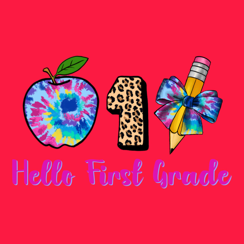 Hello First Grade Tie Dye 3200x2400 Zipper Hoodie by AdoDesignShop | Teevron