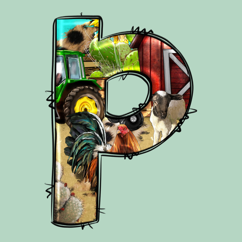 Farm Life Alphabet Lowercase Letters P Classic Tee by BundleAndBundleShop | Teevron