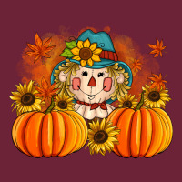 Fall Scarecrow With Pumpkins Long Sleeve Tee | Teevron