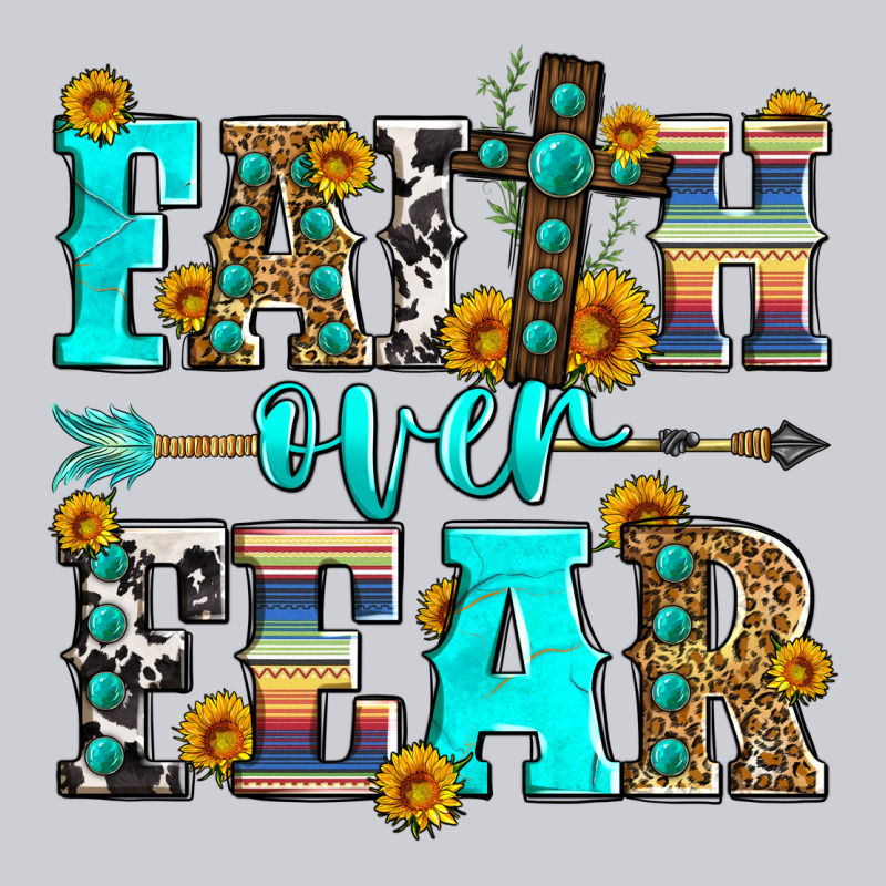 Faith Over Fear Heavyweight Sweatshirt by Zillion Design Studio | Teevron