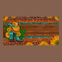Custom Cowboy Boots Sunflowers And Cactus License Plate Zipper Hoodie | Teevron