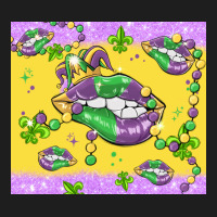 Mardi Gras Lips Heavyweight Hoodie | Teevron