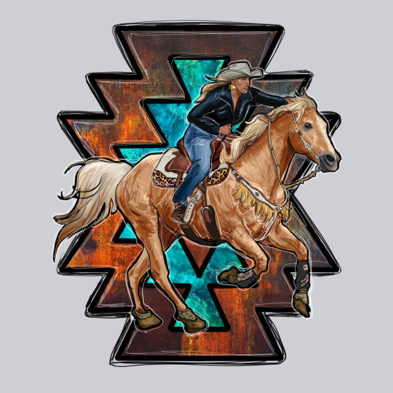 Cowgirl With Aztec Heavyweight Sweatshirt by RanaPortraitStore | Teevron