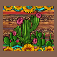 Sunflowers Turquoise Serape Cactus Tumbler Zipper Hoodie | Teevron