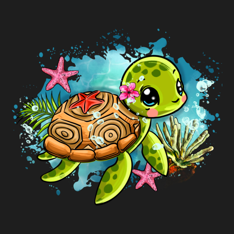 Ocean With Turtle Classic Tee by AdoDesignShop | Teevron
