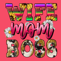 Wife Mom Boss Daisy Premium Sweatshirt | Teevron
