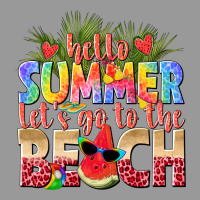 Hello Summer Lets Go To The Beach Vintage Hoodie | Teevron
