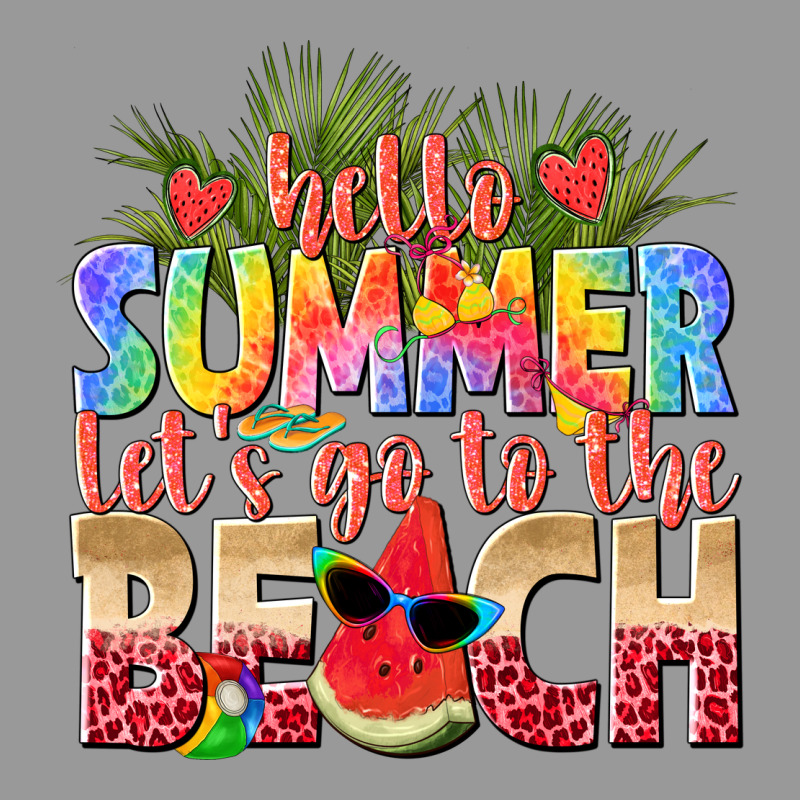 Hello Summer Lets Go To The Beach Vintage Hoodie by texasbilliewilder | Teevron