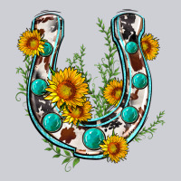 Cowhide Sunflower Horseshoe Heavyweight Sweatshirt | Teevron