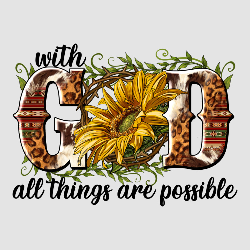 With God All Things Are Possible Premium Sweatshirt by NancyCooperArtShop | Teevron