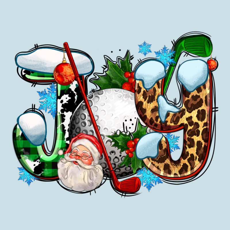 Joy With Golf And Santas Ladies Tee by AdoDesignShop | Teevron
