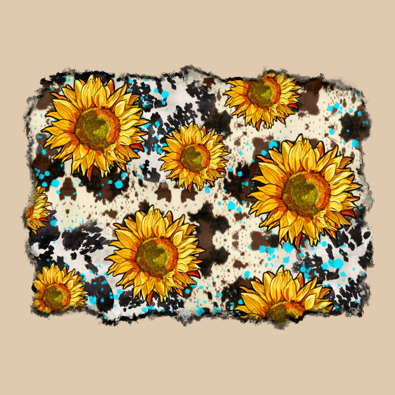 Cowhide Sunflower Pattern Heavyweight Sweatshirt by Zillion Design Studio | Teevron