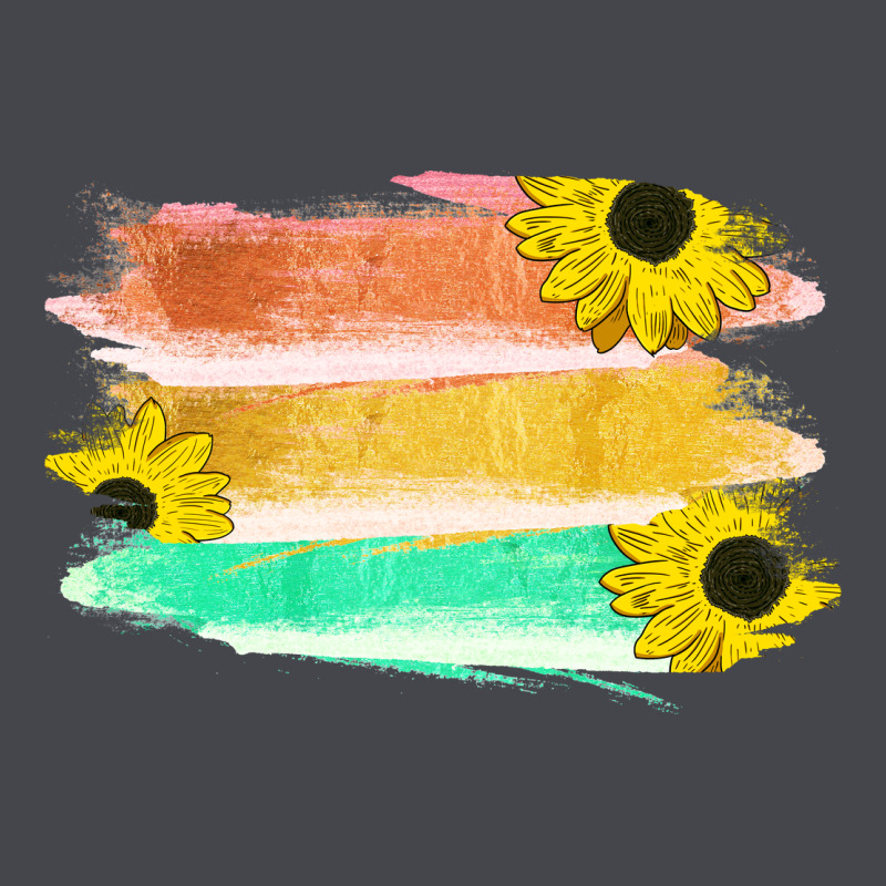 Colored Triple Sunflower Brush Strokes Long Sleeve Tee by Bettercallsaul | Teevron