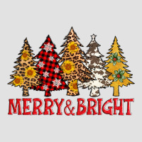 Merry And Bright Leopard Christmas Trees Premium Hoodie | Teevron