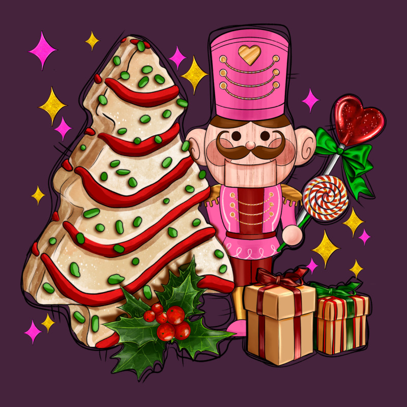 Christmas Tree Cake And Nutcracker With Gifts Ado Long Sleeve Tee by AdoDesignShop | Teevron