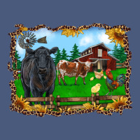 Western Barnyard Black Angus Cattle Longhorn Rooster And Chicks Vintage Hoodie | Teevron