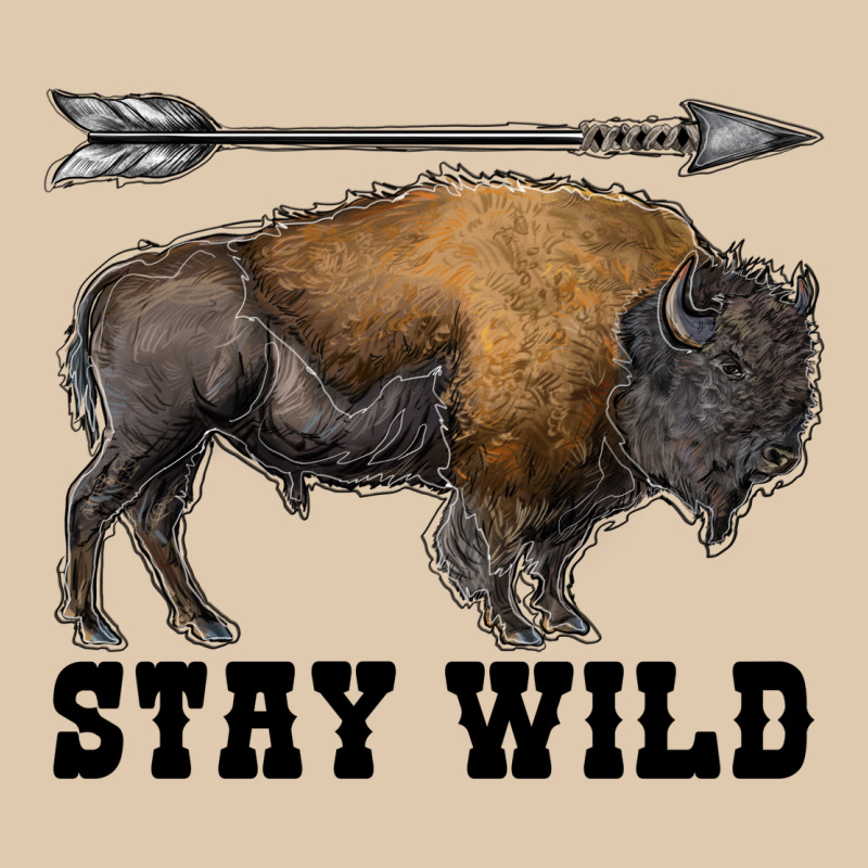Stay Wild Bison Heavyweight Sweatshirt by RanaPortraitStore | Teevron