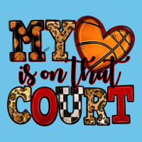 My Heart Is On That Court Basketball Red And Black Premium Sweatshirt | Teevron