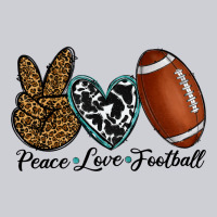 Peace Love Football Heavyweight Sweatshirt | Teevron
