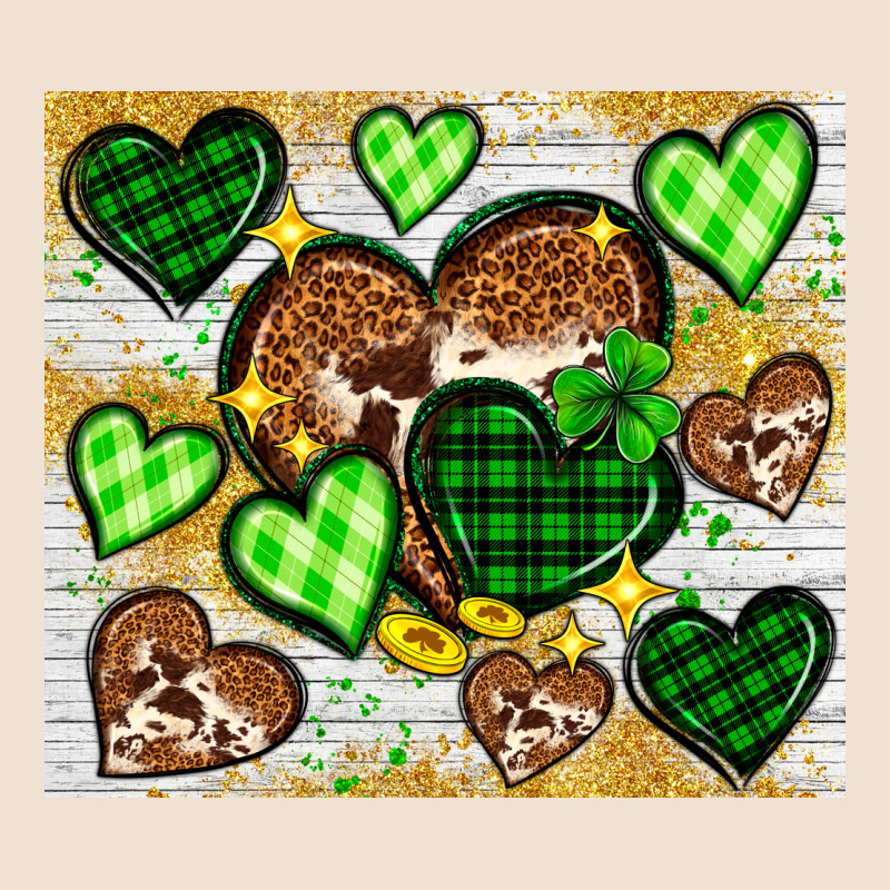 St. Patrick's Day Hearts Tumbler Urban Heavy Tee by Neo Western | Teevron