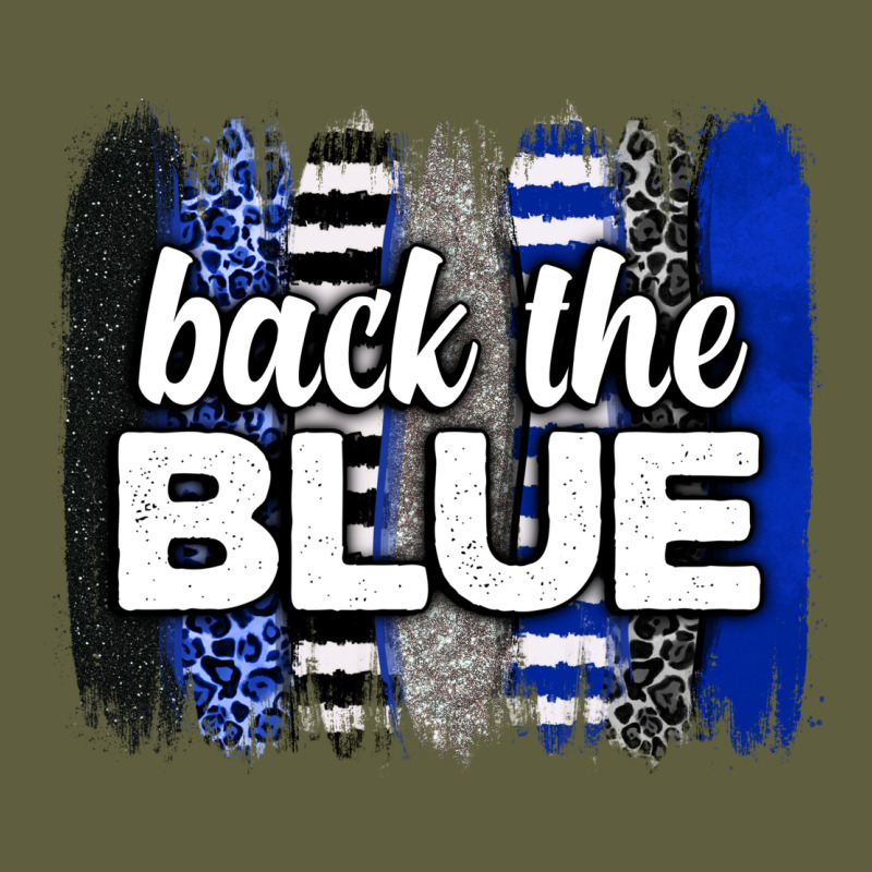 Back The Blue Brushstrokes Vintage Tee by Neo Western | Teevron