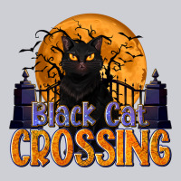 Black Cat Crossing Heavyweight Sweatshirt | Teevron