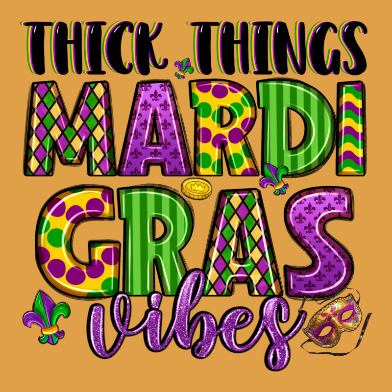 Thick Things Mardi Gras Vibes Premium Hoodie by LillyAllenDesigns | Teevron