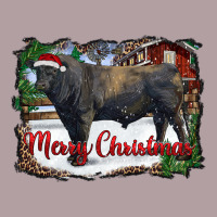 Merry Christmas Black Angus Bull And Farm Vintage Hoodie | Teevron