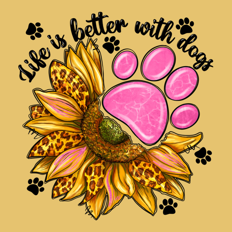 Life Is Better With Dogs Premium Sweatshirt by NancyCooperArtShop | Teevron