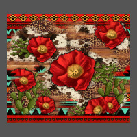 Red Flower And Cactus With Cowhide And Aztec Zipper Hoodie | Teevron