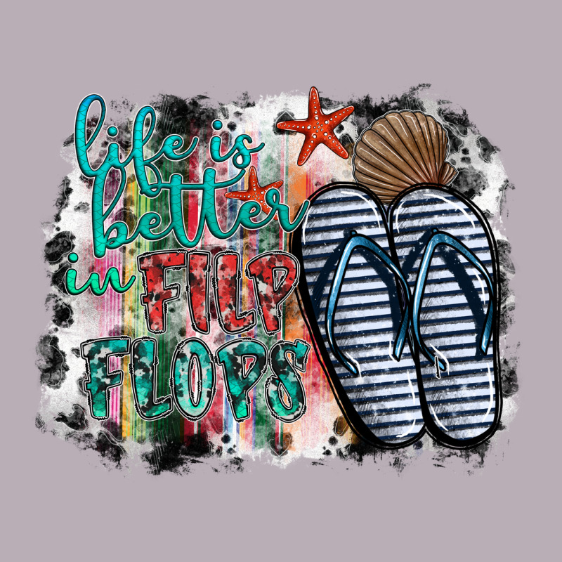 Life Is Better In Fılp Flops Vintage Tee by SublimationCraftShop | Teevron