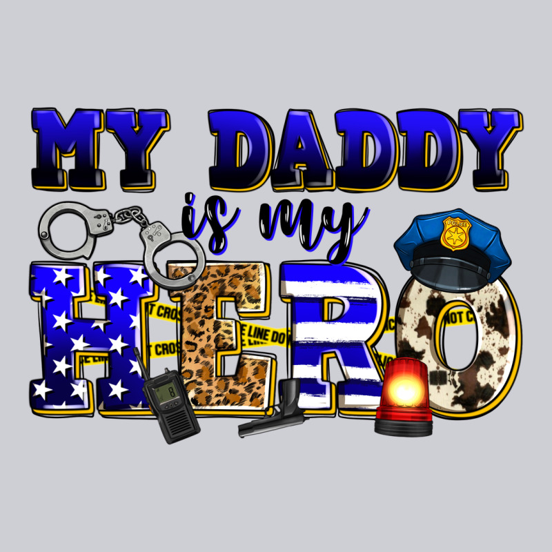 My Daddy Is My Hero Police Heavyweight Sweatshirt by Zillion Design Studio | Teevron