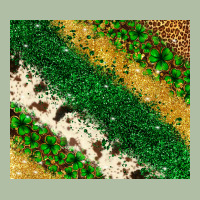St. Patrick's Day Leopard Cowhide Glitter Tumbler Urban Heavy Tee | Teevron