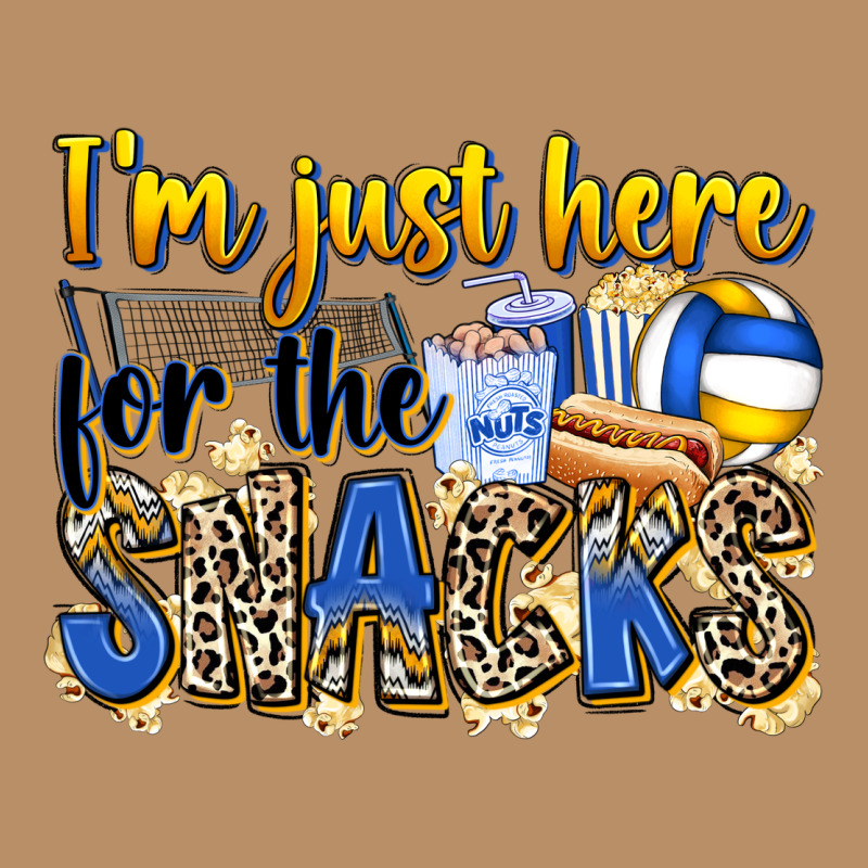 I'm Just Here For The Snacks Volleyball Vintage Hoodie by Zillion Design Studio | Teevron