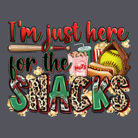 I'm Just Here For The Snacks Softball Vintage Hoodie | Teevron