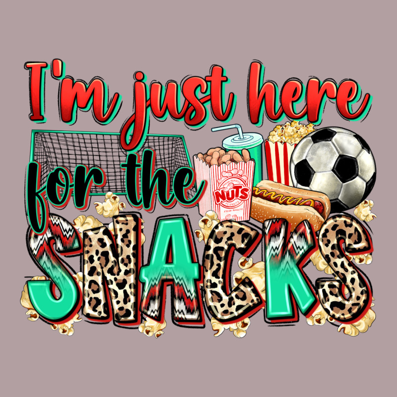 I'm Just Here For The Snacks Soccer Vintage Hoodie by Zillion Design Studio | Teevron