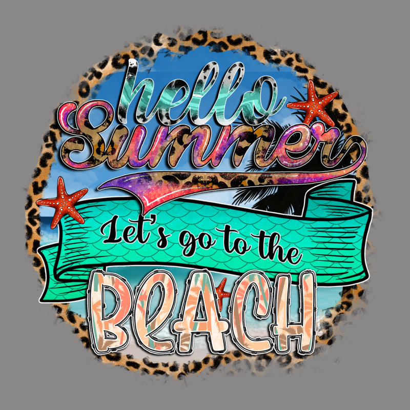 Hello Summer Let's Go To The Beach Vintage Tee by SublimationCraftShop | Teevron