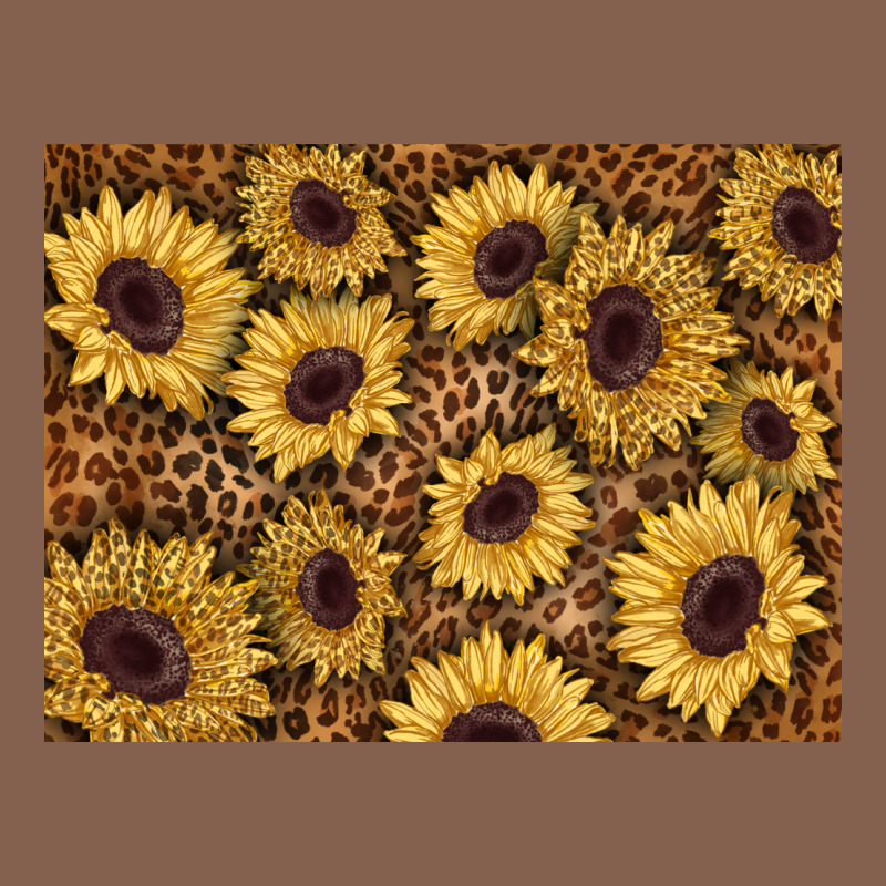 Sunflower Leopard Background 3200x2400 Zipper Hoodie by AdoDesignShop | Teevron