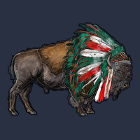 Mexican Bison With Indian Headdress Heavyweight Sweatshirt | Teevron