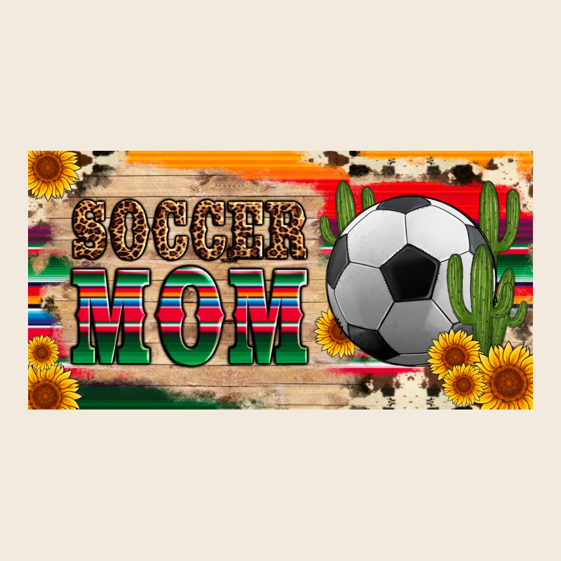 Soccer Mom With Ball And Sunflower Cactus Serape Licanse Plate Zipper Hoodie by Artiststas | Teevron