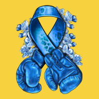 Blue Ribbon With Boxing Gloves Premium Sweatshirt | Teevron