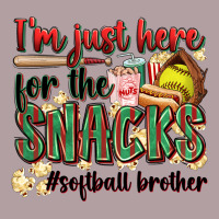 I'm Just Here For The Snacks #softball Brother Vintage Hoodie | Teevron