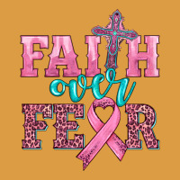 Faith Over Fear With Cross And Ribbon Urban Heavy Tee | Teevron