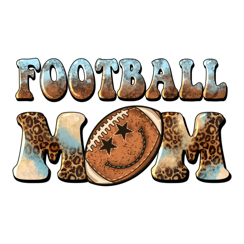 Football Mom Football Smiley Face Premium Tee by BarkalooDesign | Teevron