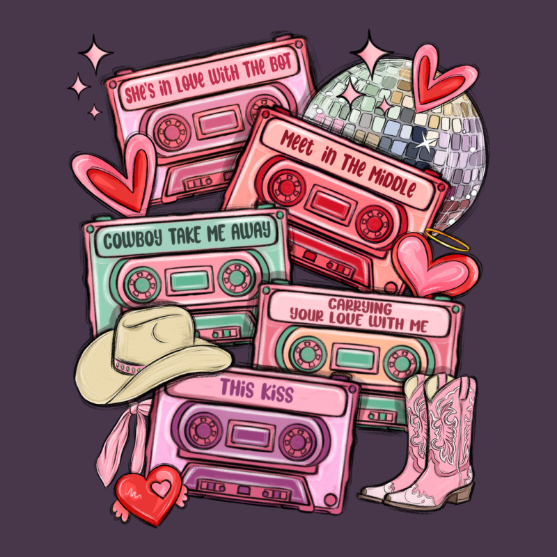 Valentines Day Cassette Tapes Heavyweight Hoodie by MaliasSmallBusiness | Teevron