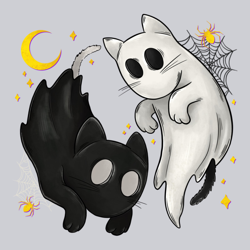 Ghost Cats With Balance Halloween Heavyweight Sweatshirt by texasbilliewilder | Teevron