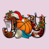 Joy With Basketball And Santa's Hat Ladies Tee | Teevron