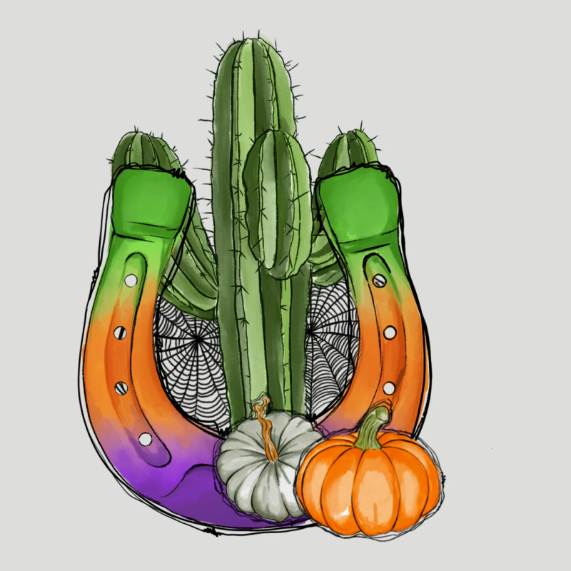 Horseshoe Halloween Cactus Zipper Hoodie by AdoDesignShop | Teevron